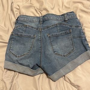 WOMENS Blue Denim Shorts.